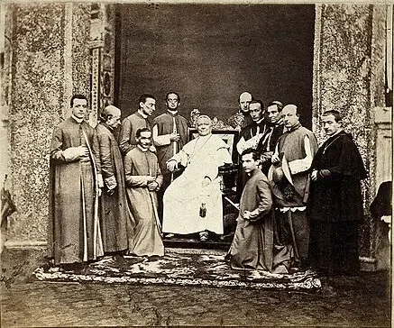 Papa Pijo IX. i rimokatolički svećenici